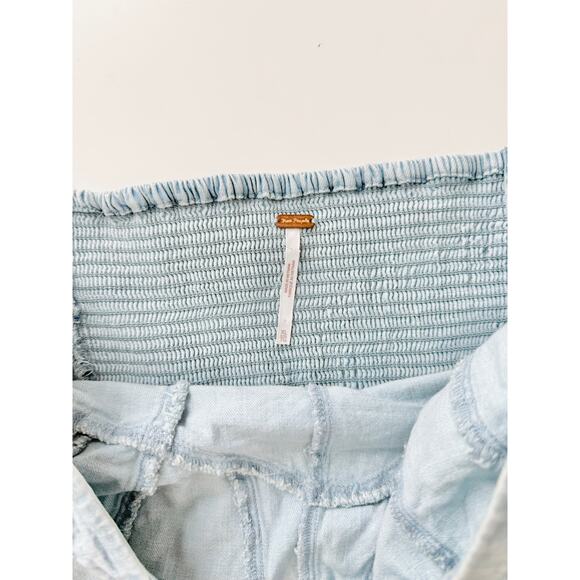 Free People better days denim tube top - size XL - Picture 3 of 5